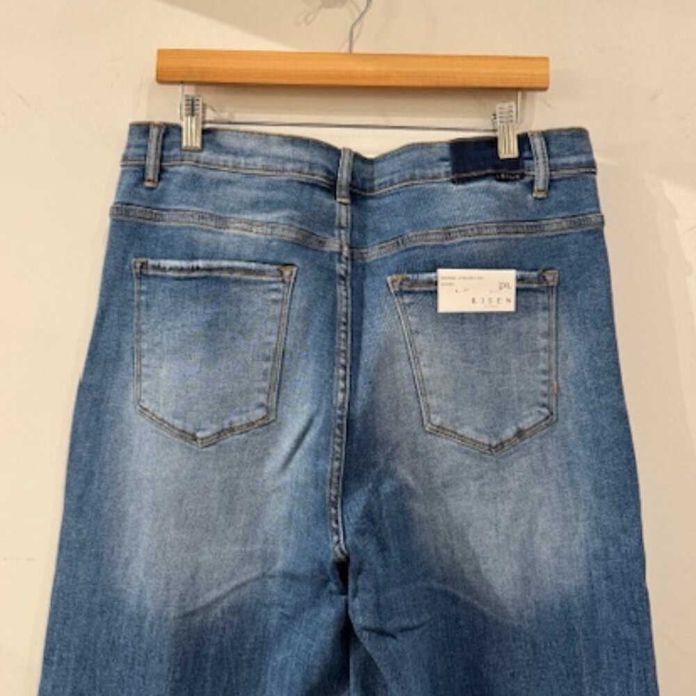 Risen Jeans - Dipped V Wide Leg Jeans - Picture 4 of 4